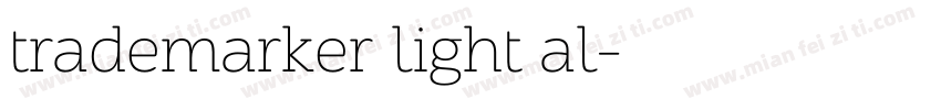 trademarker light al字体转换
